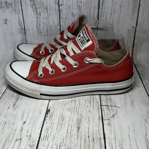 Converse Chuck Taylor All Star Low Red Sneakers 125808F Size W6 M4 - Picture 5 of 9